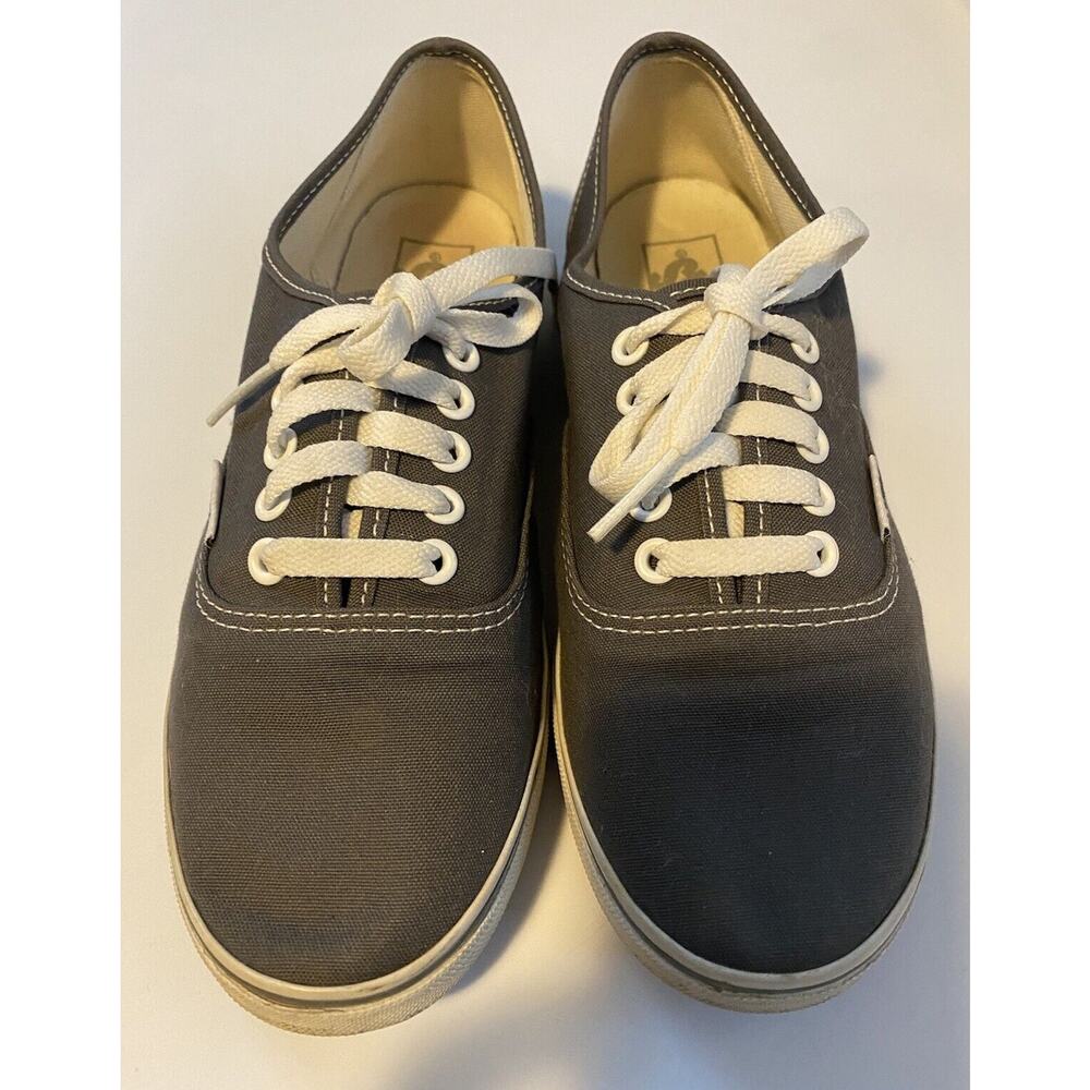 VANS Classic 5-Eye Gray Canvas Unisex Athletic Shoes Women's Sz 9 Mens Sz 7.5